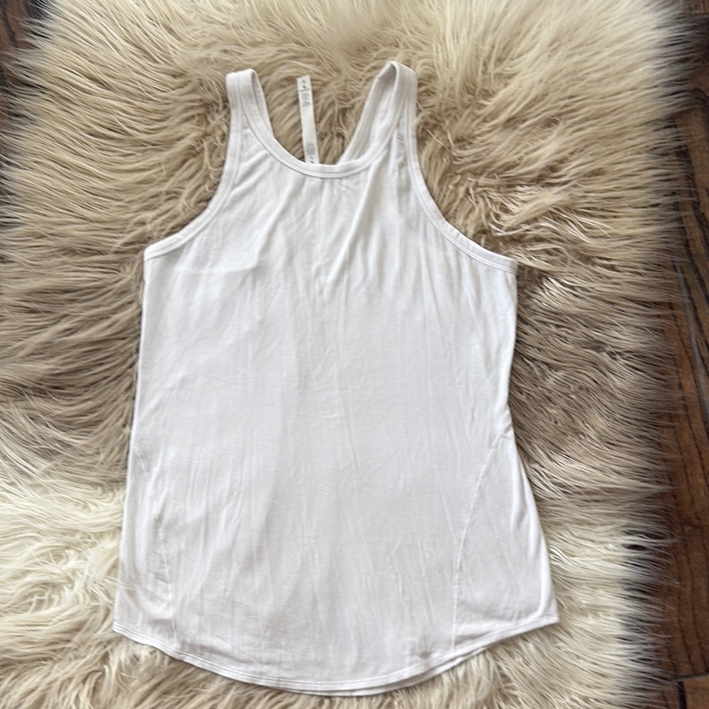 lululemon athletica White Racerback Tank Top